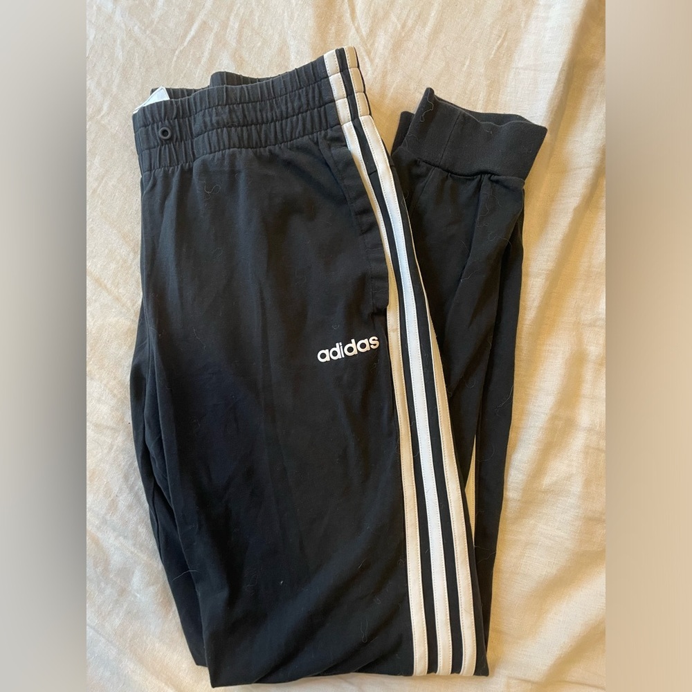 Small Black Adidas slim fit joggers